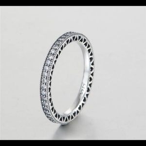 Heart Shaped 925 Silver Ring